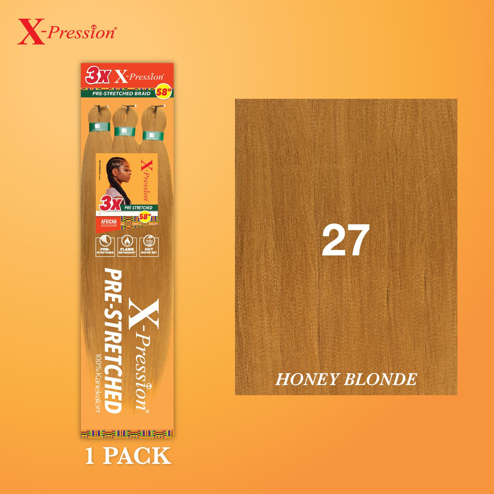 Sensationnel X-pression color Honeyblonde 27 para box braids