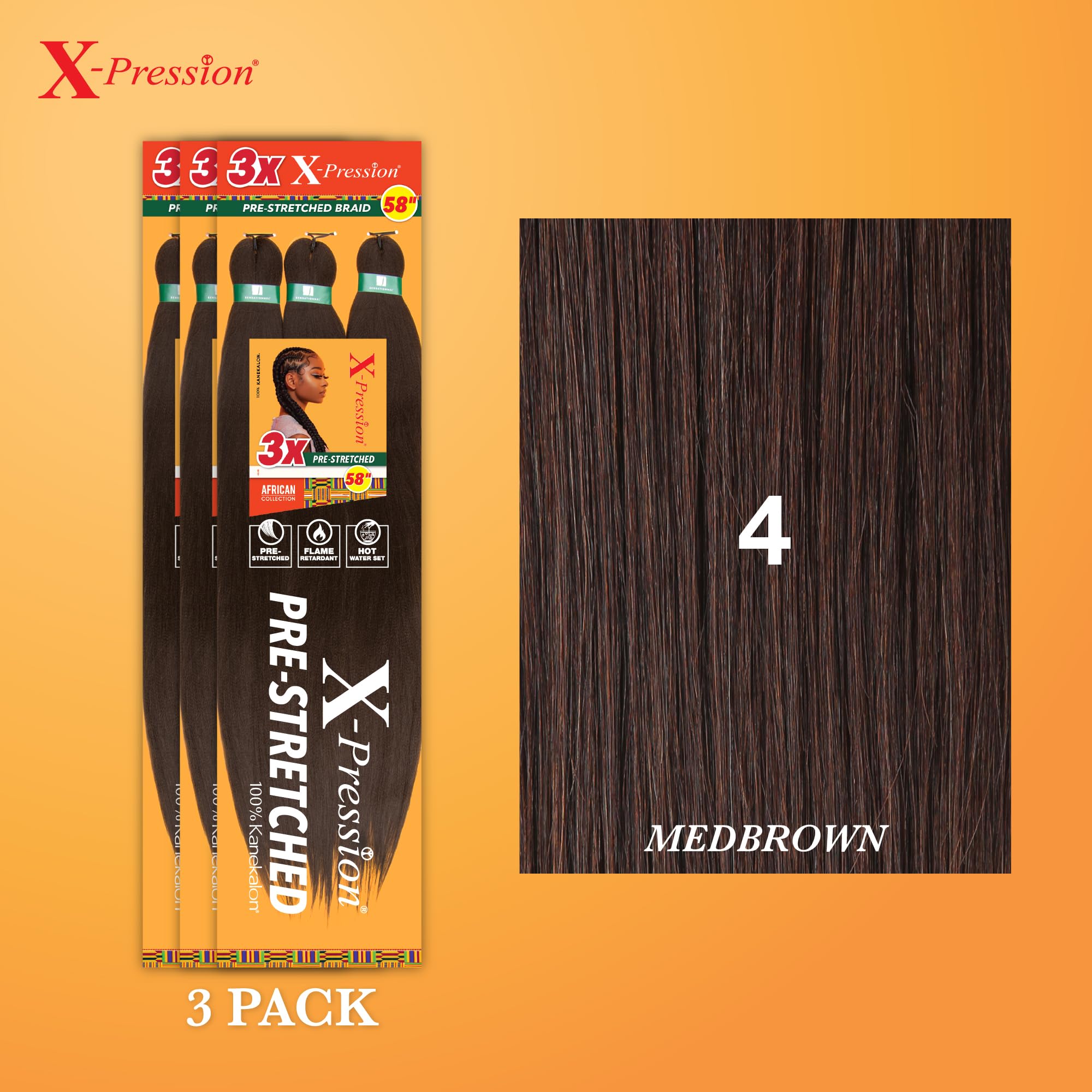 Sensationnel X-pression textura Yaki suave para trenzas interlock de calidad