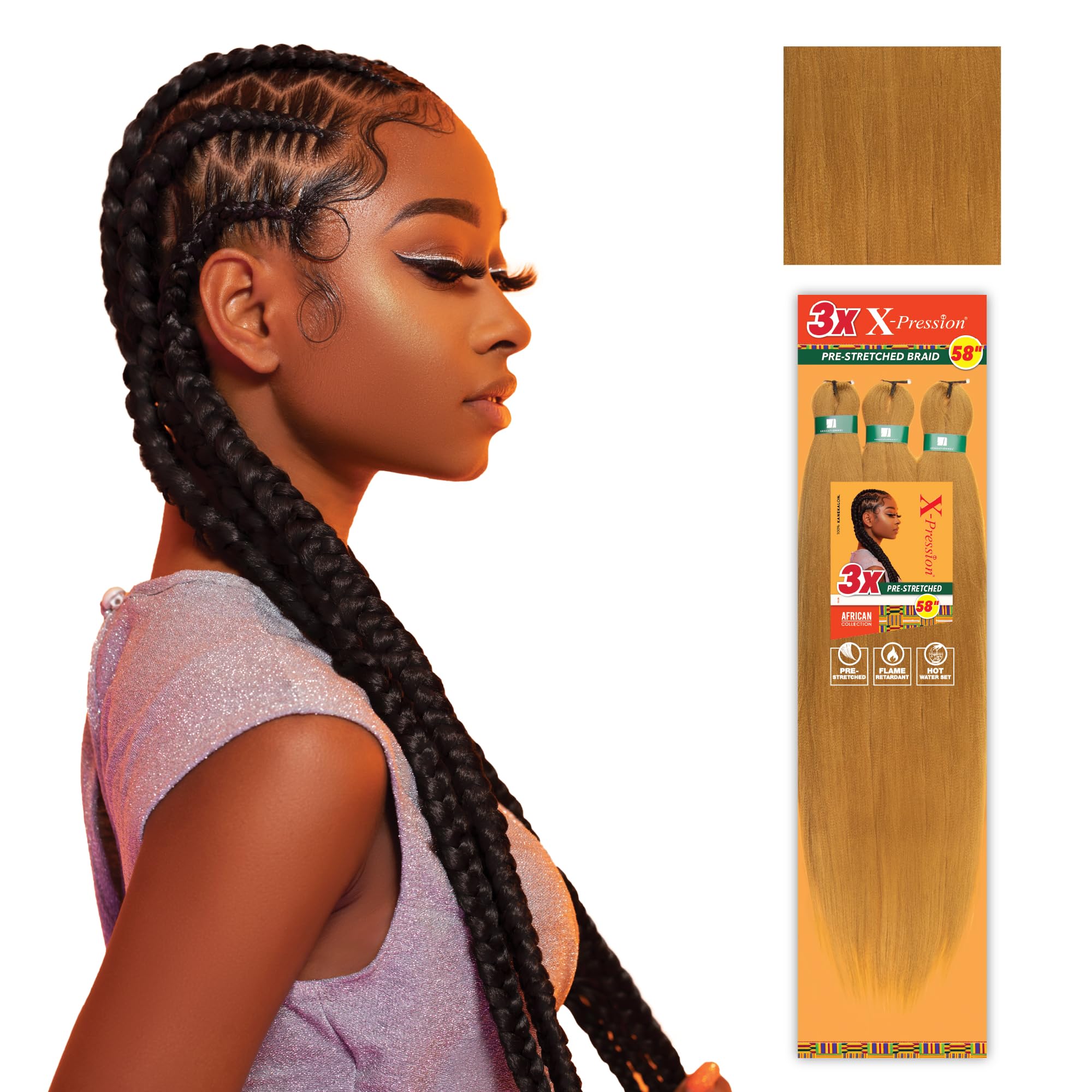 Sensationnel X-pression textura yaki suave para un aspecto natural