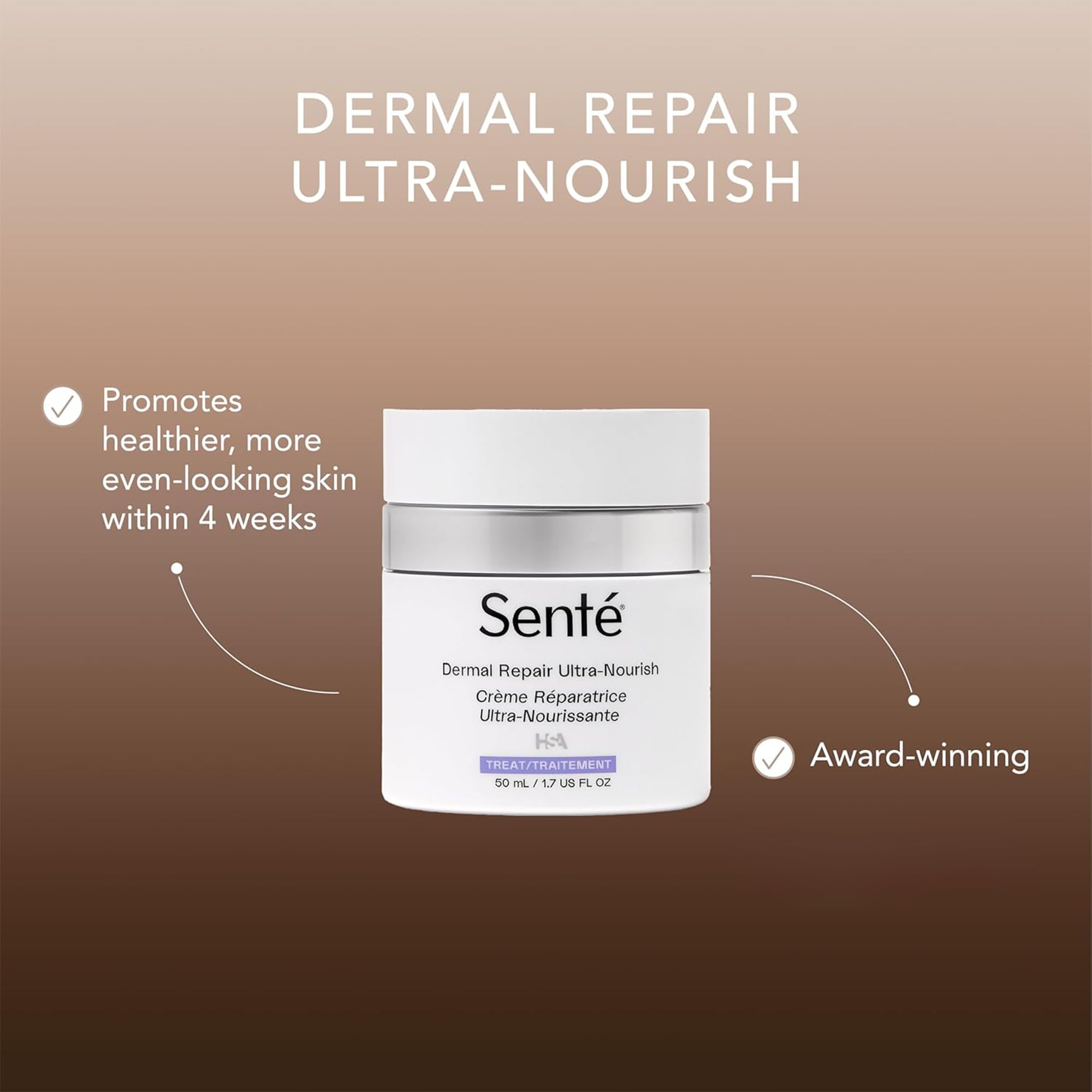 Aplicación suave de Senté en rostro y cuello para confort inmediato.
