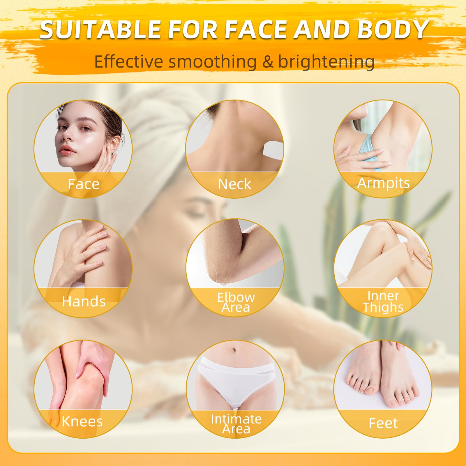 Senzilo Aplicación en rostro y cuello; cúrcuma para uso diario.