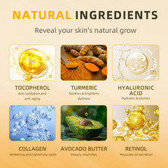 Senzilo Jabón con colágeno y vitamina E; ingredientes clave para hidratación suave.