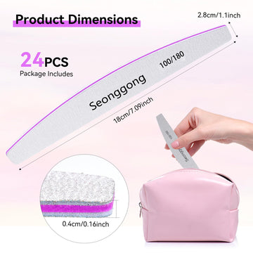 Conjunto profesional Seonggong para uñas naturales y acrílicas.