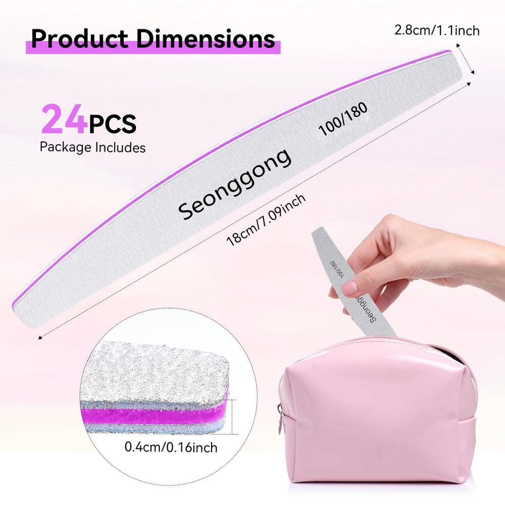 Conjunto profesional Seonggong para uñas naturales y acrílicas.