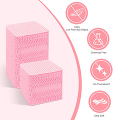 Seonggong toallitas uñas sin pelusa con textura suave para remover esmalte