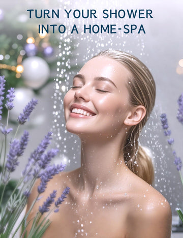 SEONNIX Ducha spa en casa con lavanda para relajar mente y cuerpo