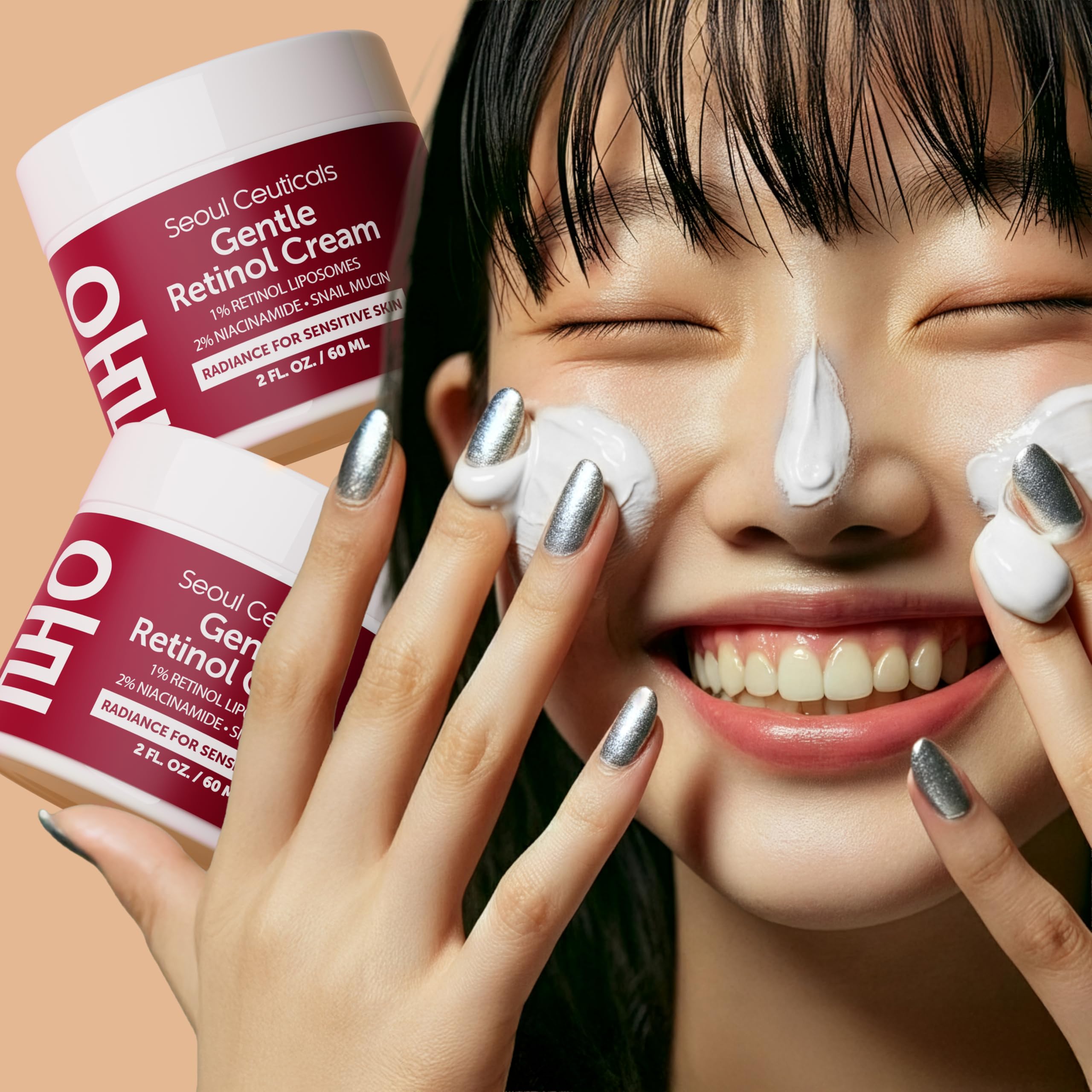 SeoulCeuticals application close-up shows smooth massage into skin