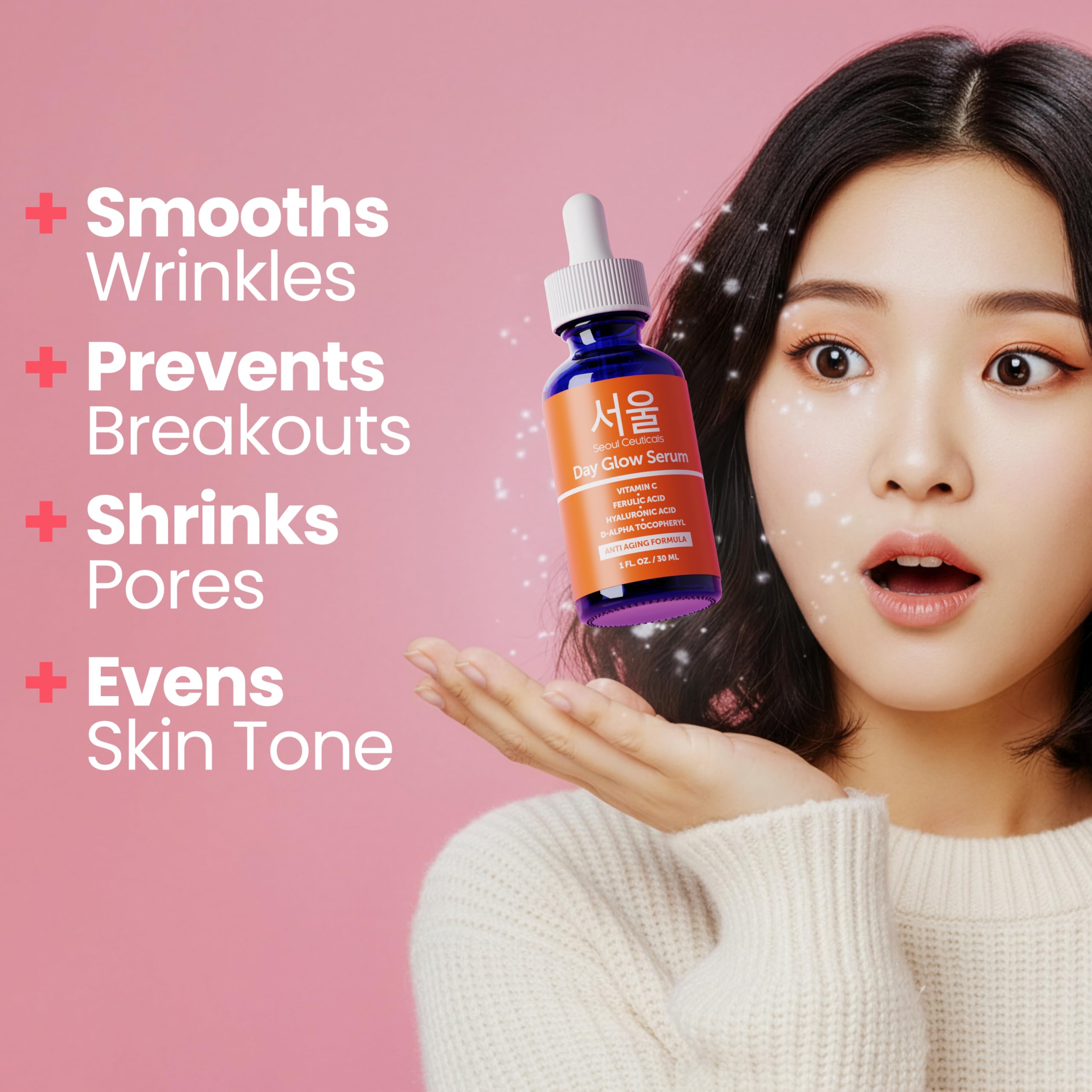 SeoulCeuticals CE Ferulic Serum, textura cremosa para uso diario.