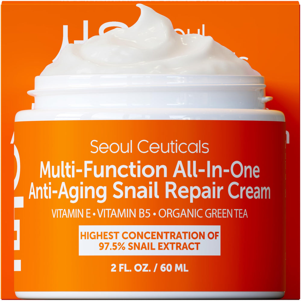 SeoulCeuticals crème mucin escargot 97,5% – hydratation intense et soutien de la barrière.