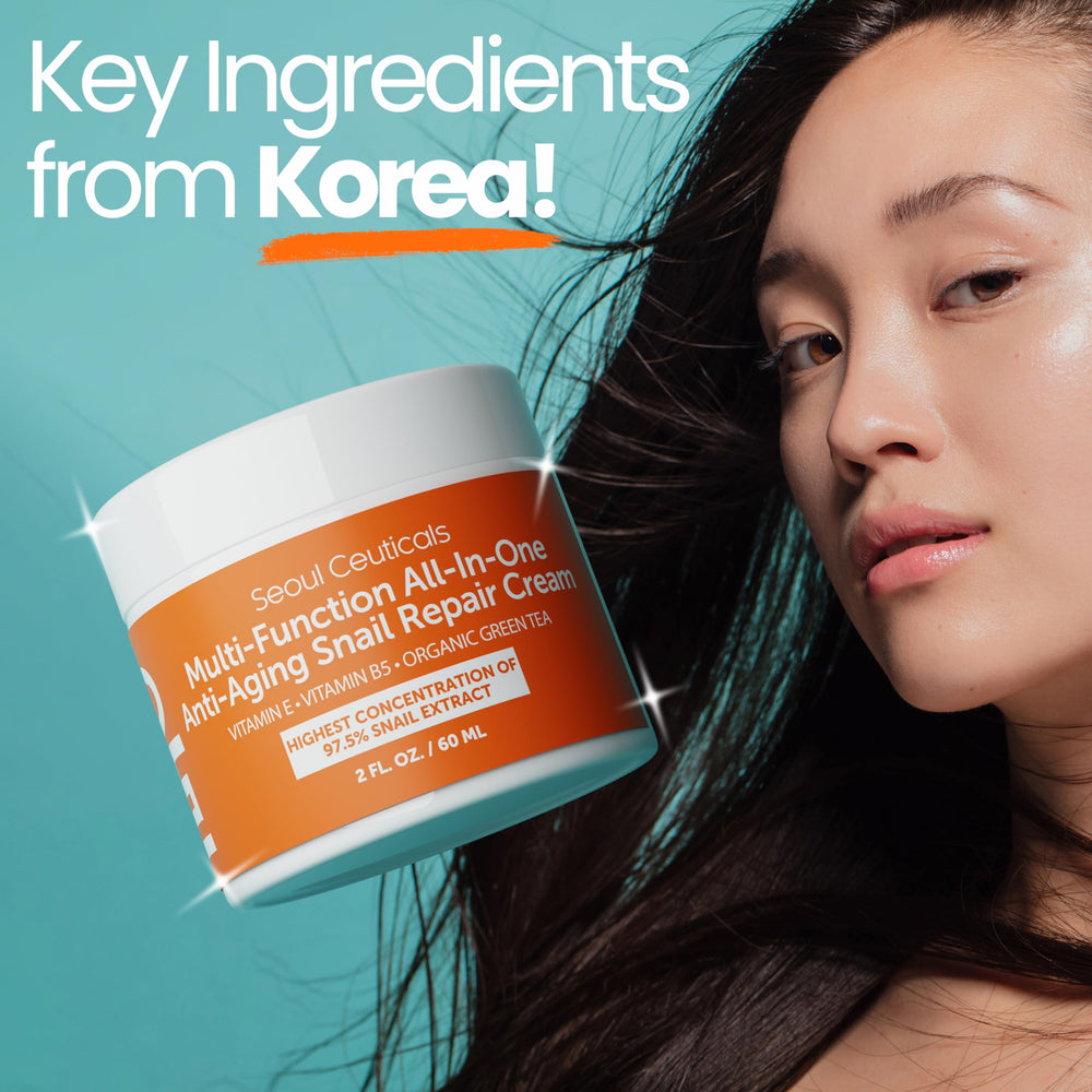 SeoulCeuticals effet lumineux – peau éclatante après l’application.