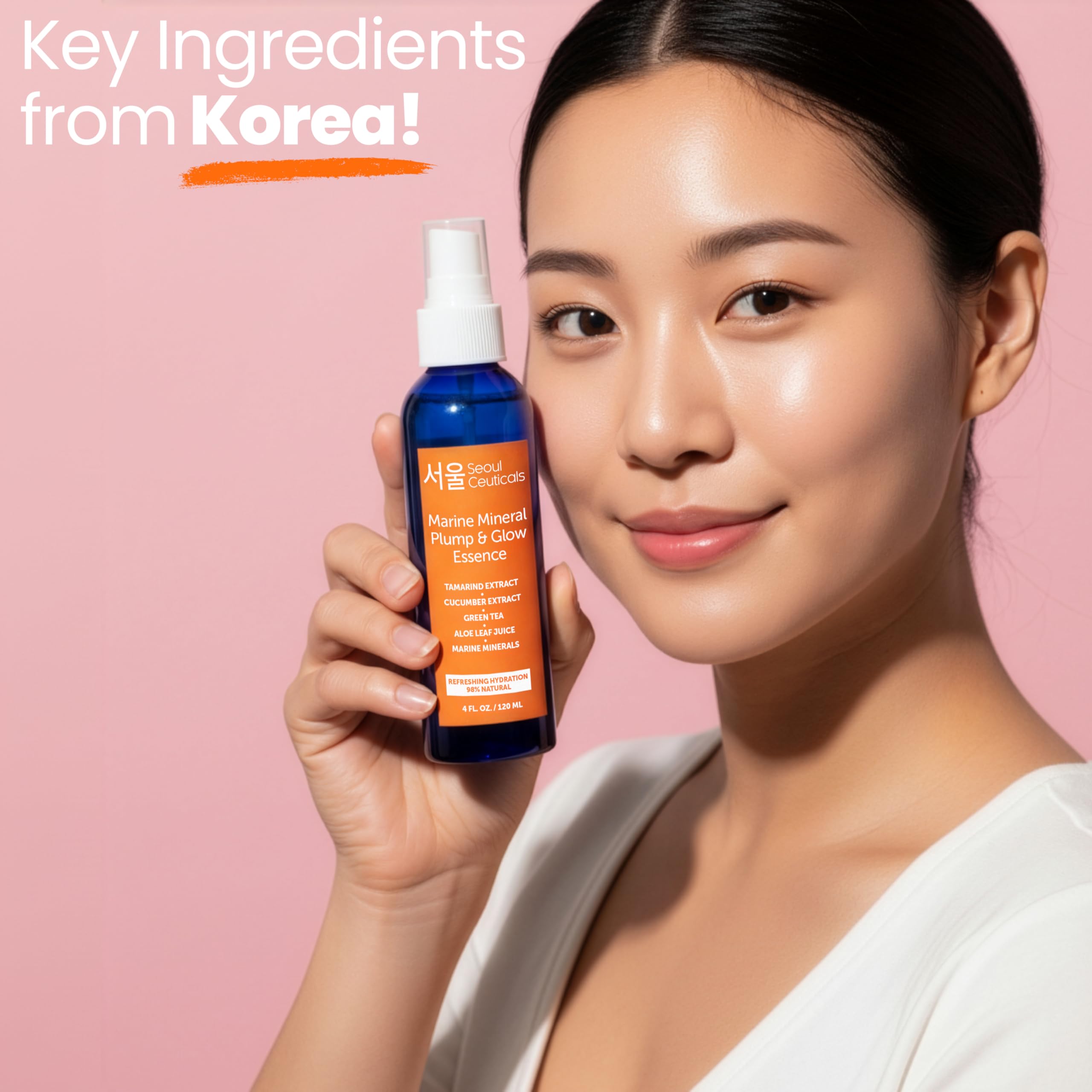 Bouteille spray SeoulCeuticals, format pratique et rafraîchissant.