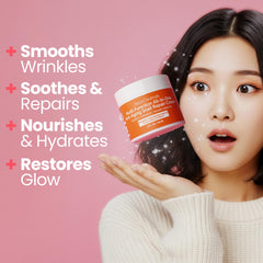 SeoulCeuticals texture crème nourrissante – peau douce et veloutée après application.