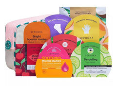 SEPHORA Colección 8 mascarillas para rostro y cuerpo, cuidado rápido para piel radiante.