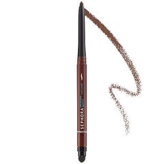 SEPHORA Collection delineador retráctil marrón con punta fina para trazos precisos.