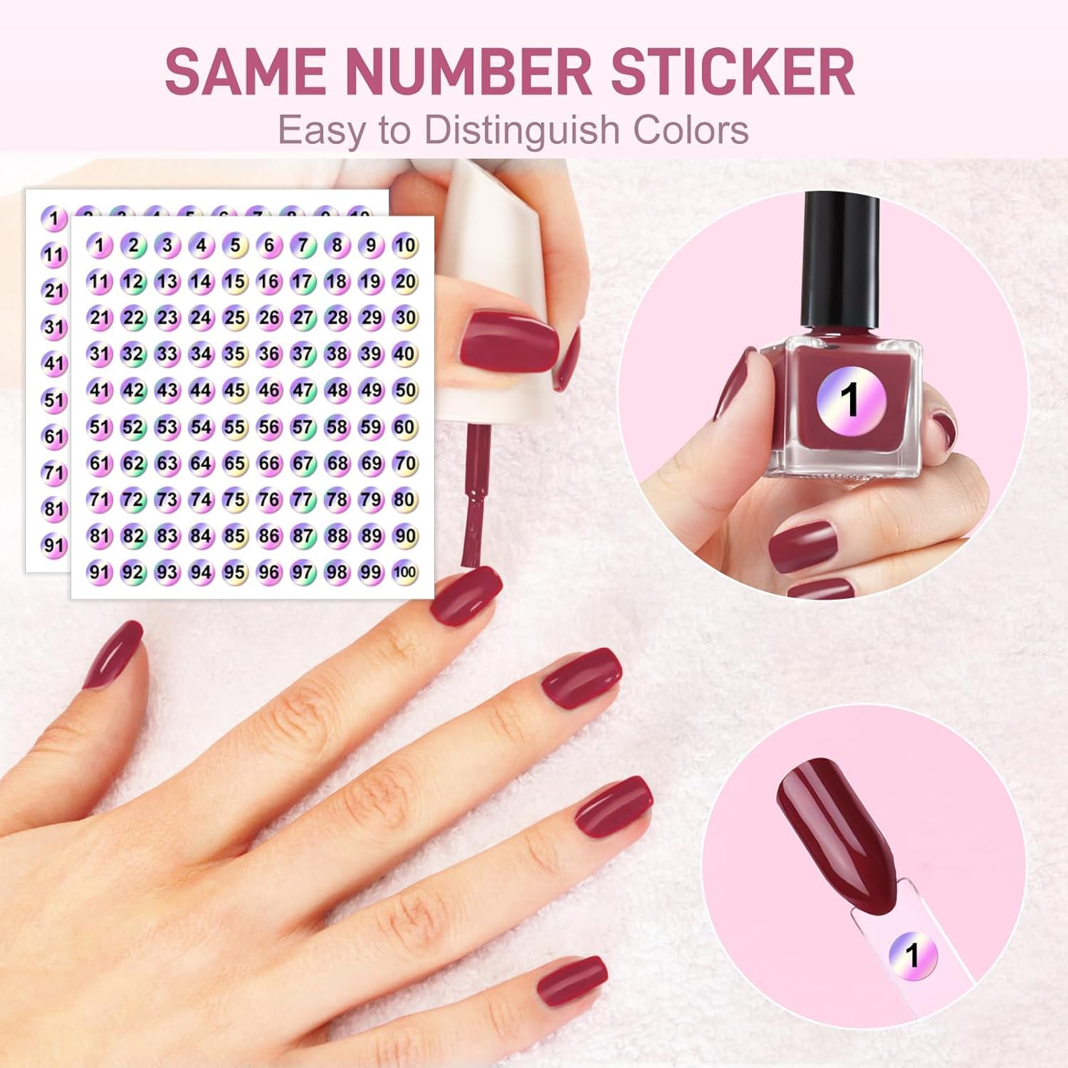 seradioo práctica de uñas con palillos transparentes para diseño.