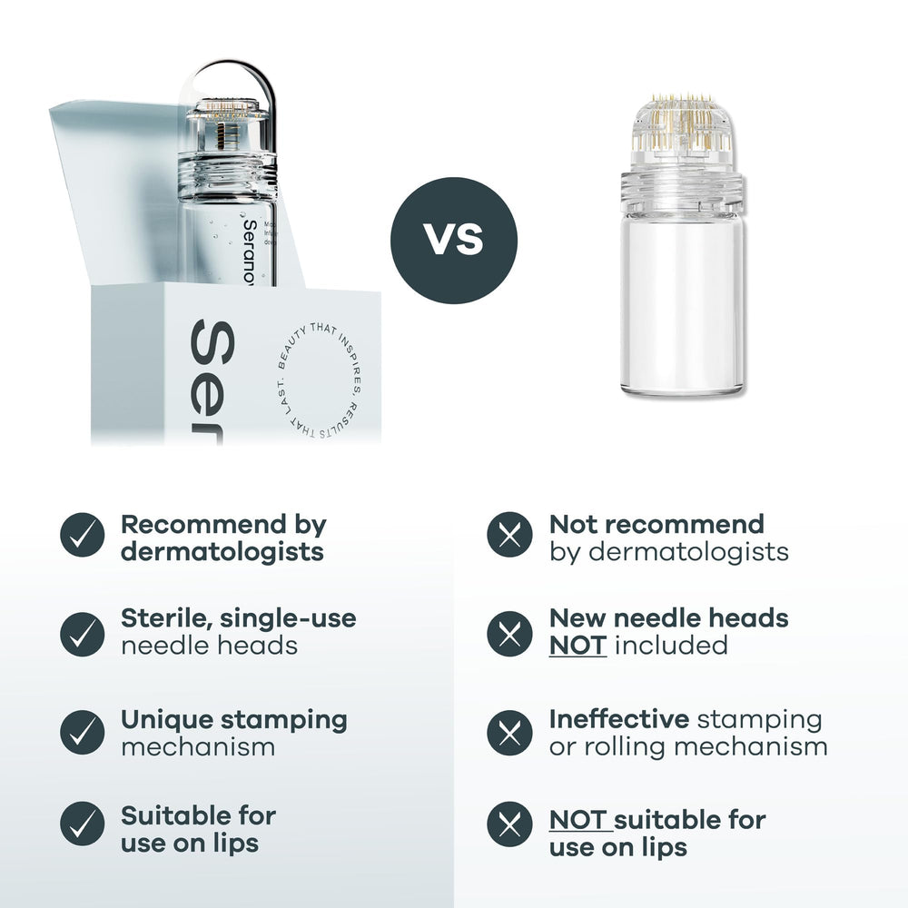 Aplicación facial rápida con Seranova en casa, sensación suave y cómoda.