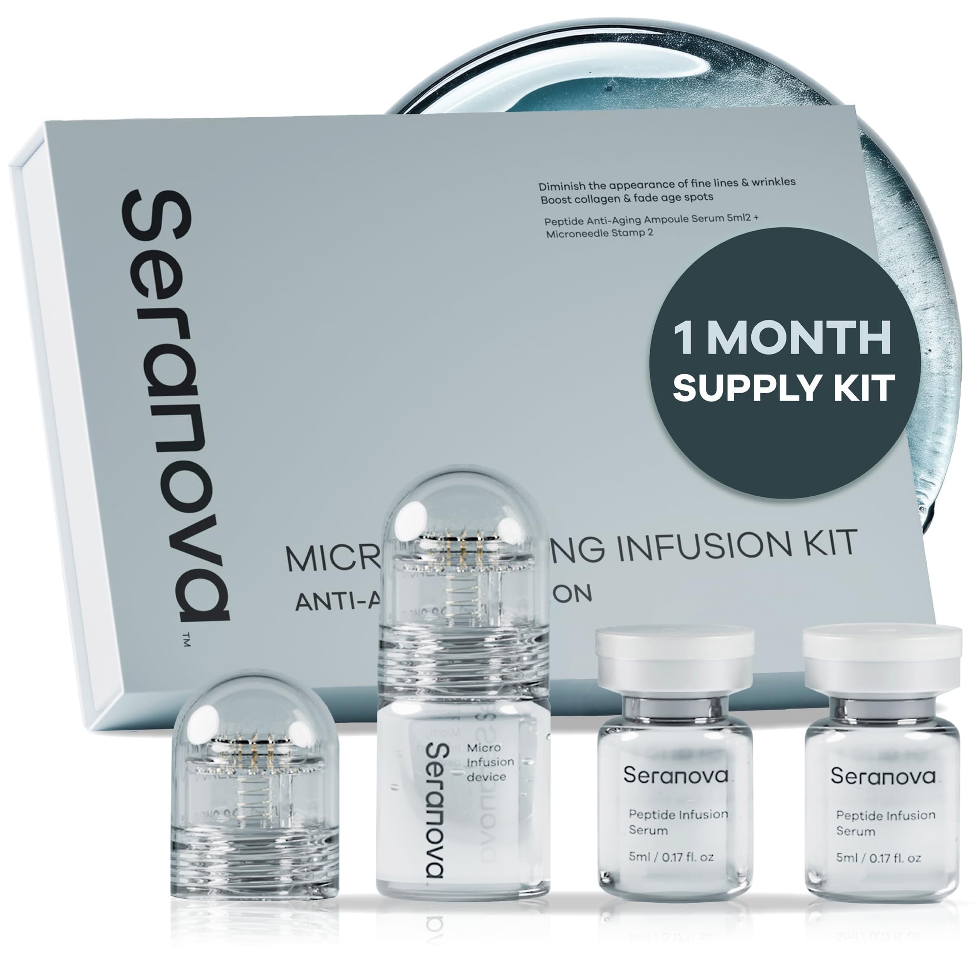 Kit Seranova Micro Infusion visto de frente para cuidado diario de la piel