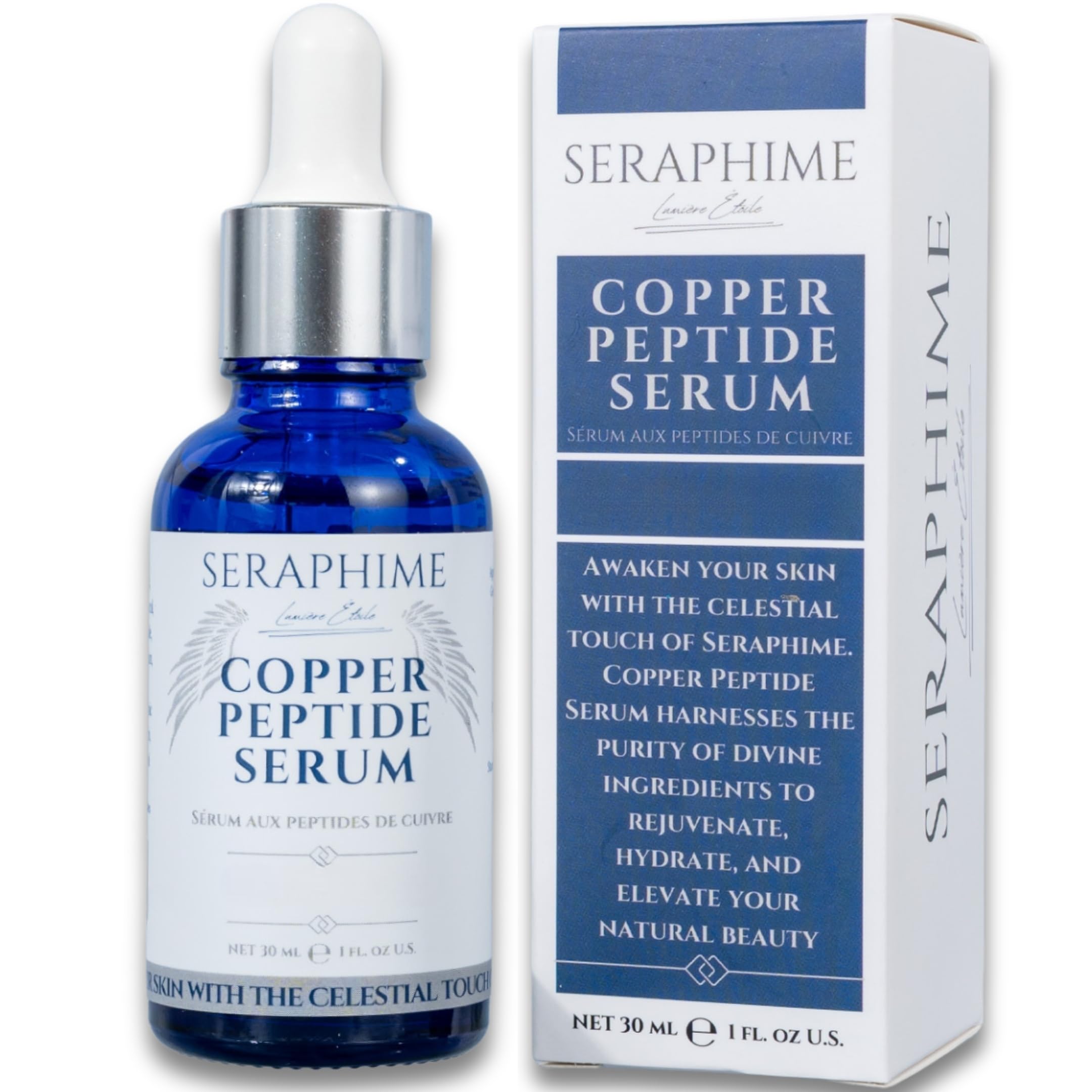 Seraphime serum cobre: botella para piel radiante