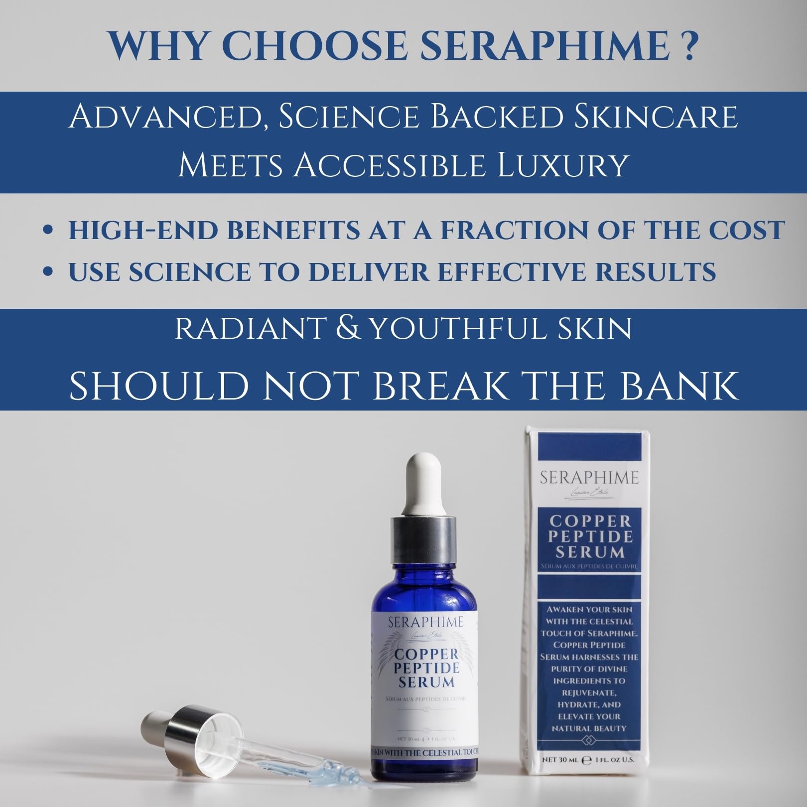 Seraphime serum cobre niacinamida: poros refinados