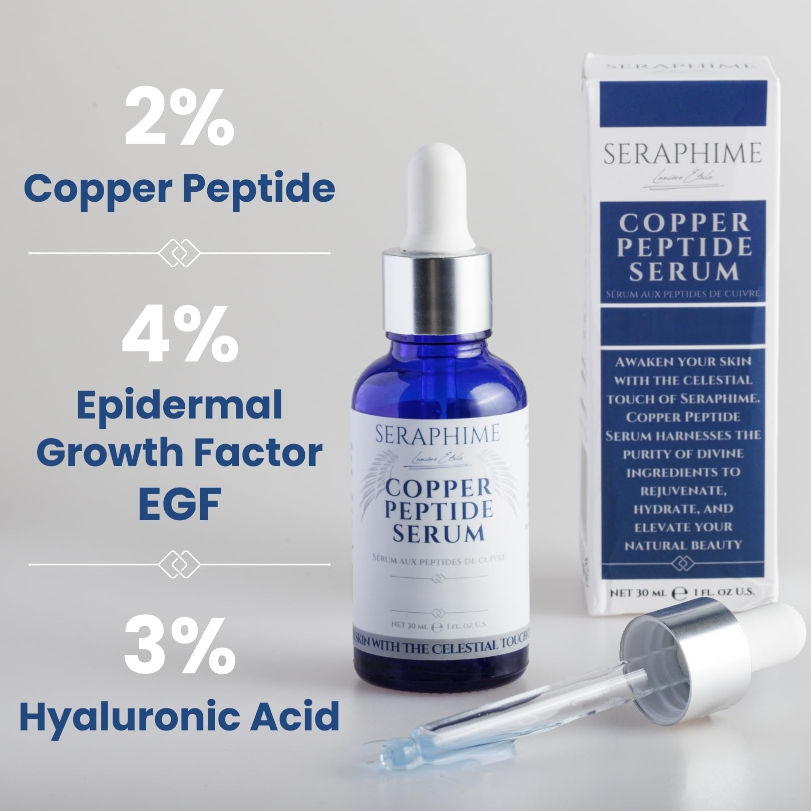 Seraphime serum cobre gotero: aplicación precisa y suave