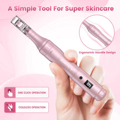 Kit portátil Sergand Derma Roller, cómodo de sostener para casa o viaje.