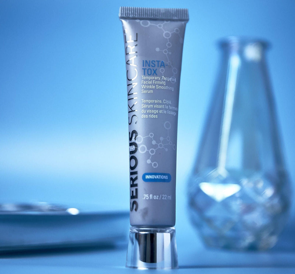 Serious Skincare INSTA-TOX, uso diario para retoques rápidos.
