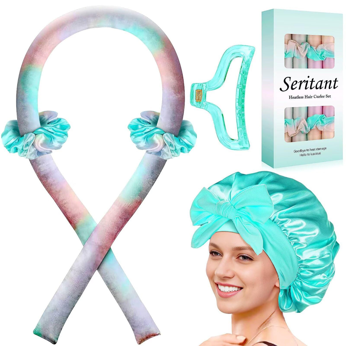 Seritant kit rizos sin calor listo para dormir y despertar con ondas