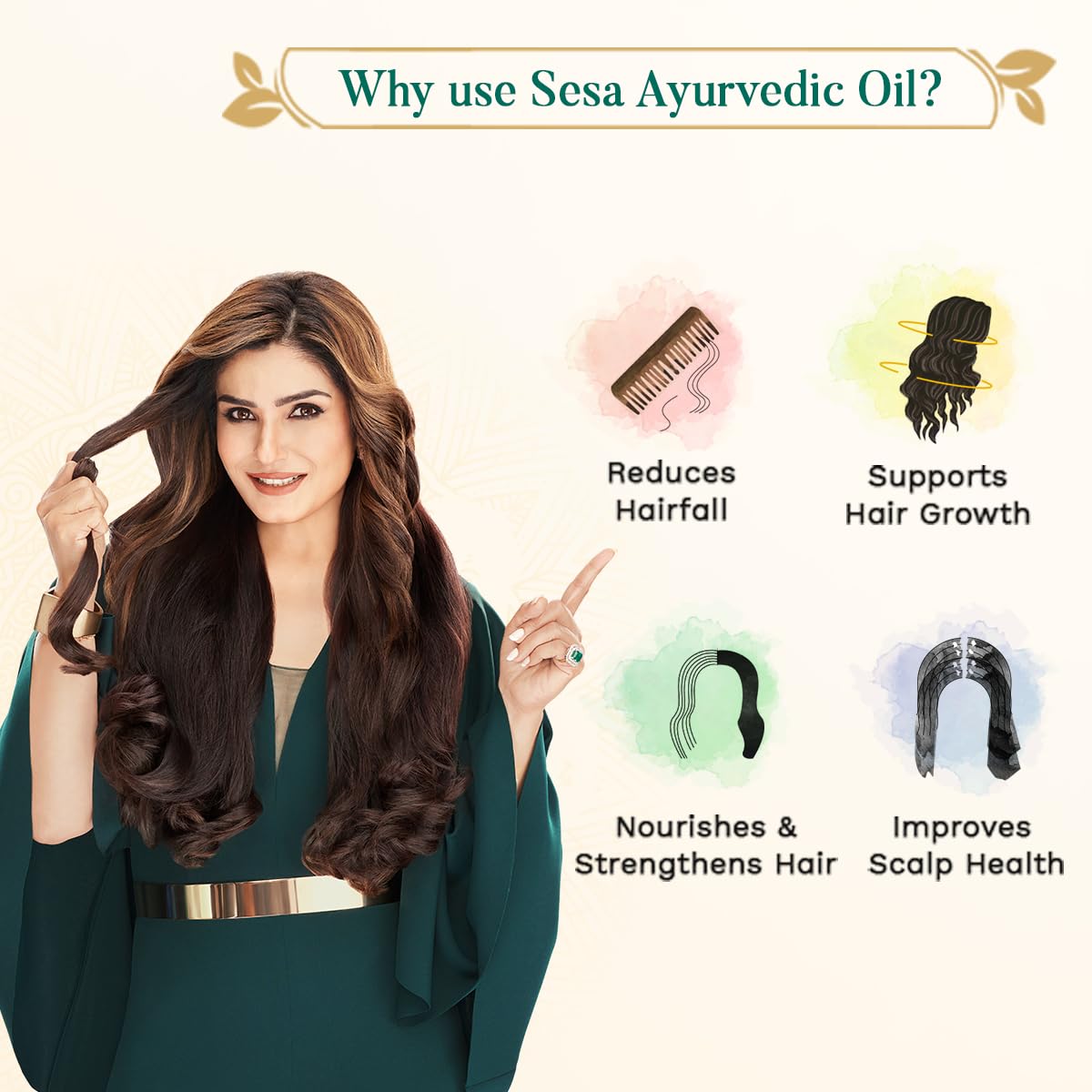 Sesa Coco y sésamo fortalecen el cabello de forma natural.