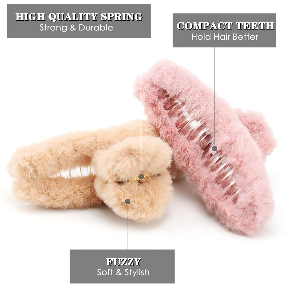 Conjunto de siete pinzas Seven Lucky Light en colores neutros para combinar con cualquier estilo.