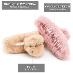 Conjunto de siete pinzas Seven Lucky Light en colores neutros para combinar con cualquier estilo.