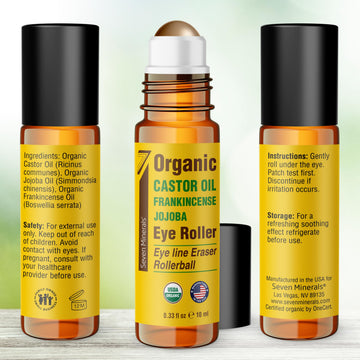 Seven Minerals 10ml eye roller bottle ready for daily routine.