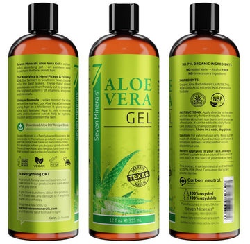 Seven Minerals Aloe Vera Gel alivio de quemaduras solares: experiencia calmante