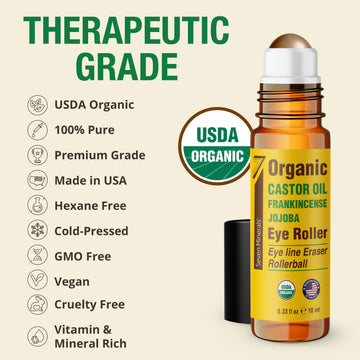Seven Minerals frankincense and jojoba blend promoting natural hydration.