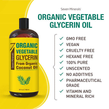 Glicerina vegetal Seven Minerals goteo suave, perfecta para mezclar aceites esenciales.