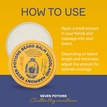 SEVEN POTIONS brillo-natural-barba, aspecto saludable sin grasa.