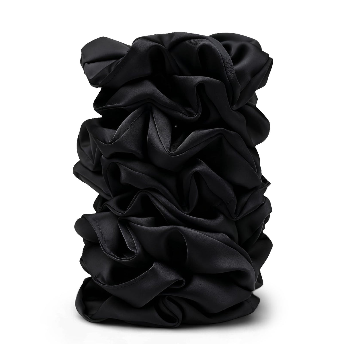 SEVEN STYLE gomas de satén negro, 8 piezas, uso diario sin marcas