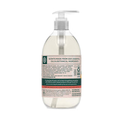 Seventh Generation jabón manos cítrico, botella en ángulo, aroma fresco que anima.