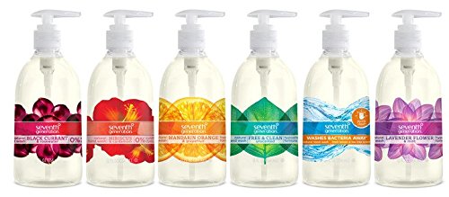 Seventh Generation jabón manos cítrico, embalaje compacto, fácil de almacenar.