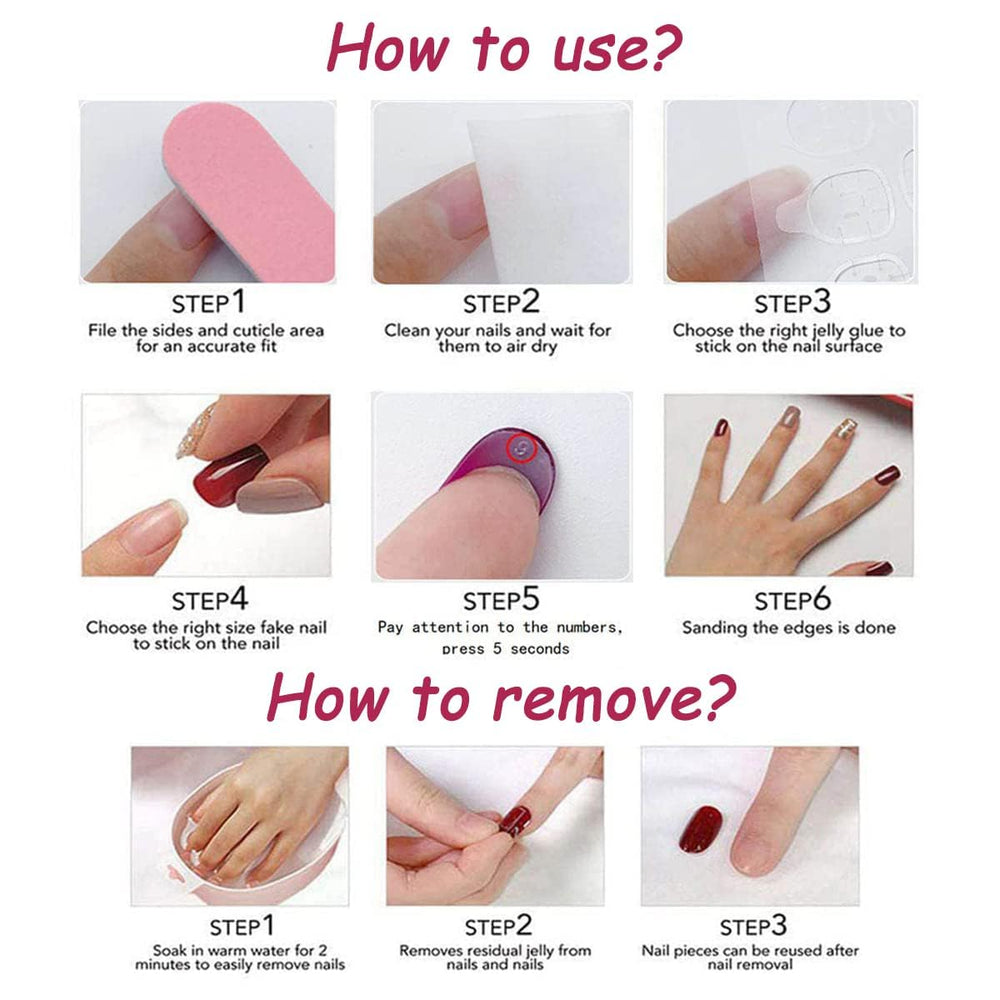 Sevgob kit uñas rápido cuidado incluye lima y palillos para ajuste.