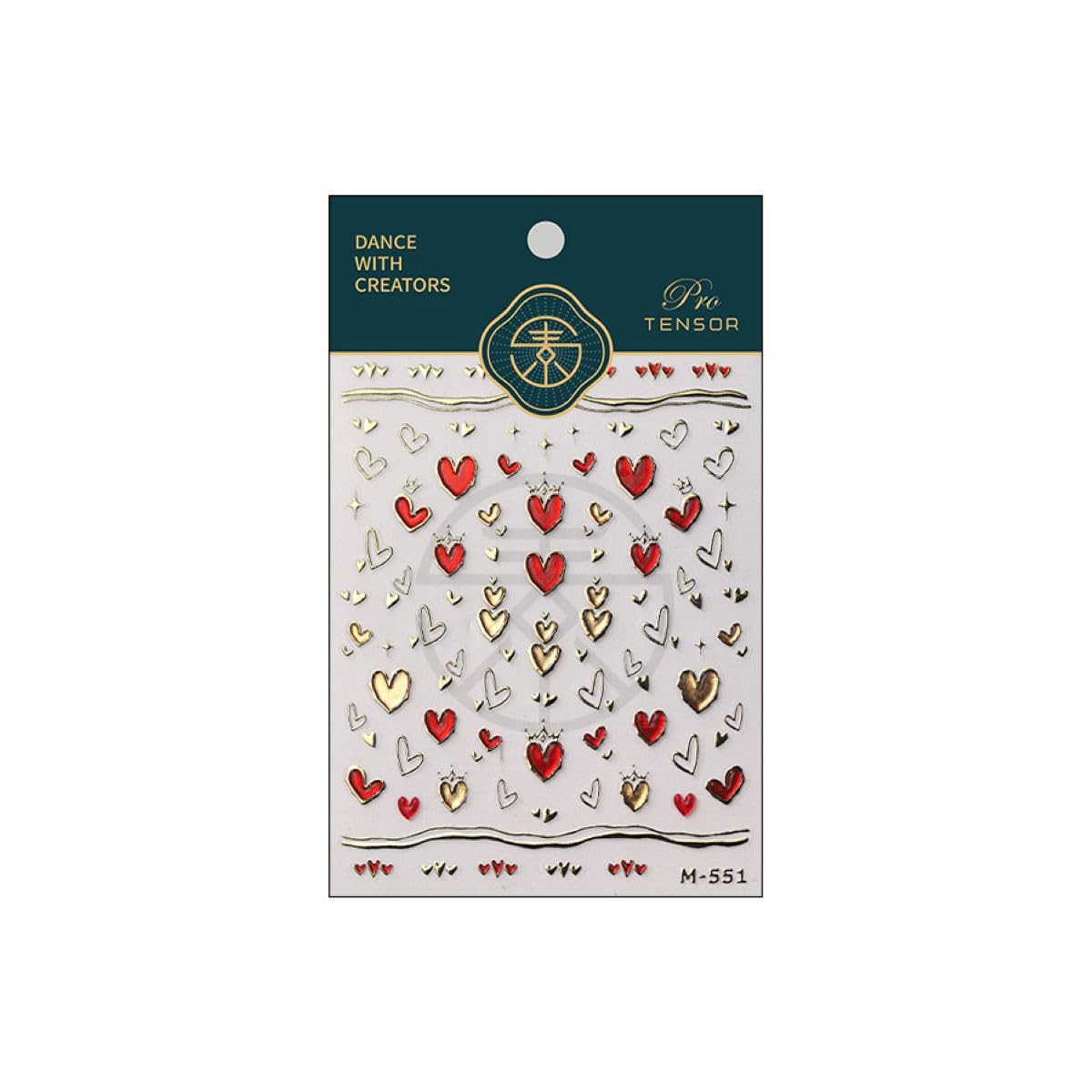Sevgob ideas de manicura en casa con corazones 5D.