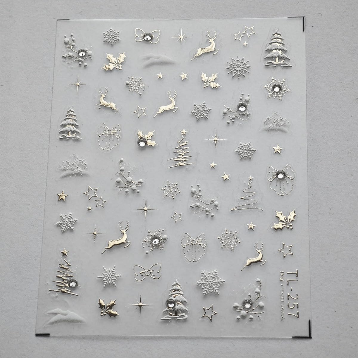 Pegatina Sevgob uñas árbol navideño y diseño único para fiestas