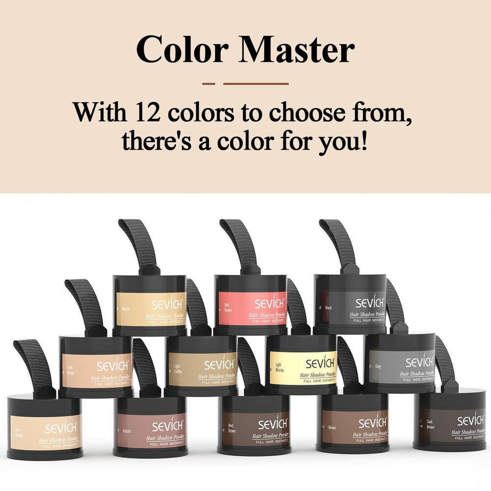 SEVICH Polvo 12 colores para combinar con tu tono de cabello.