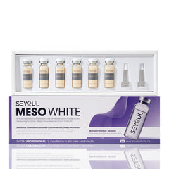 SEYOUL ampollas meso blanco botella: brillo natural y tono uniforme.