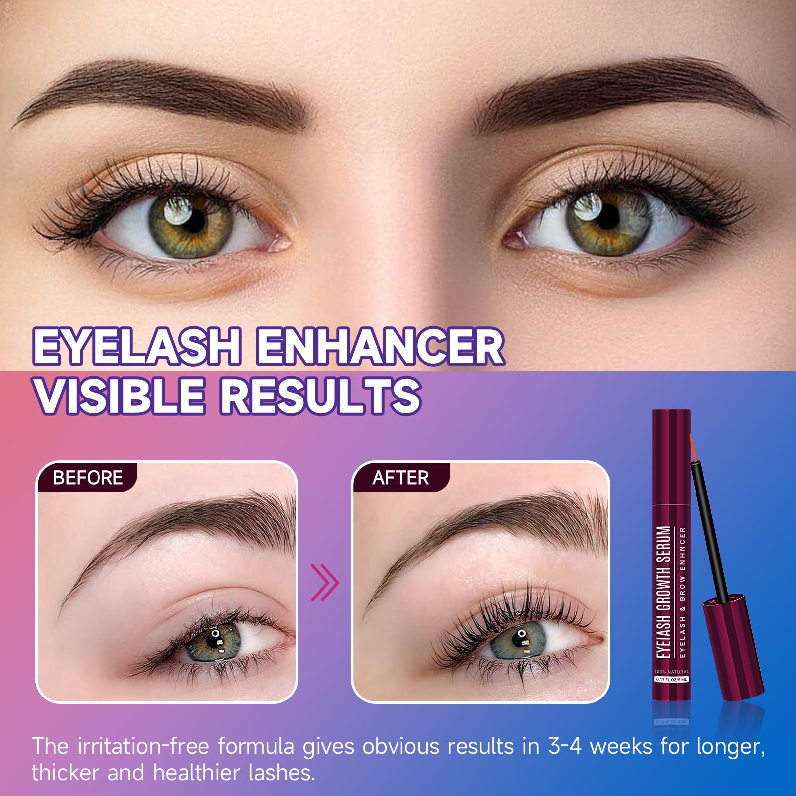 Seyoulala serum crecimiento pestañas, textura líquida suave que facilita la aplicación.