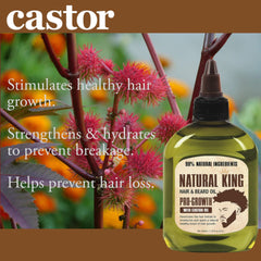SFC Natural King Pro-Crecimiento, se aplica en raíces para cabello suave y nutrido