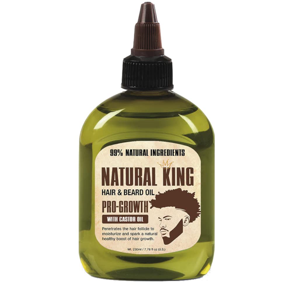 SFC Natural King Pro-Crecimiento, frasco destacado para cuidado diario de cabello y barba