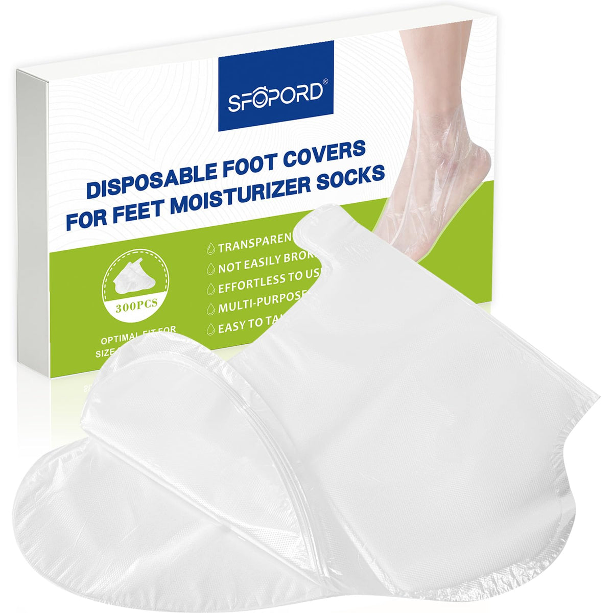 SFOPORD cubiertas para pies desechables para pedicura, evitan derrames y contienen humedad durante la sesión.