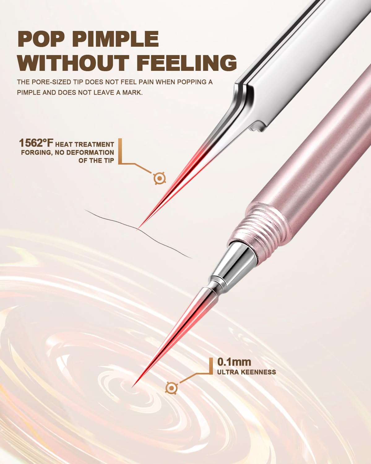 SGNEKOO estuche de cuero sintético rosa para guardar herramientas.