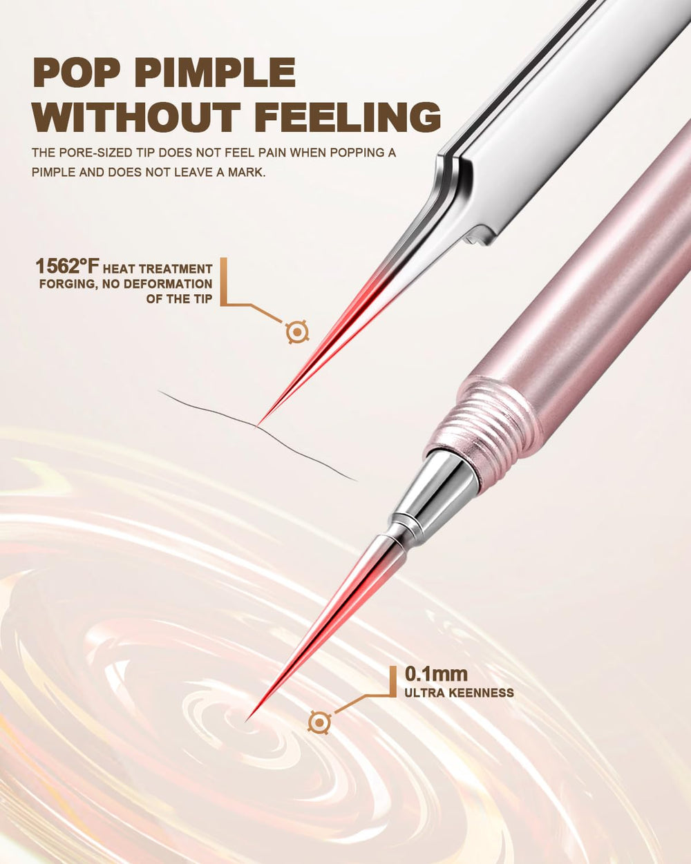 SGNEKOO estuche de cuero sintético rosa para guardar herramientas.