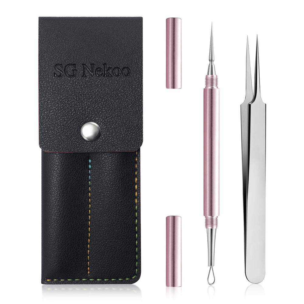 SGNEKOO herramienta doble extremidad con lazo circular para extracción precisa de puntos negros.